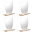 4Pcs Irregular Frameless Desk Mirrors with Stand Multi Color for Home 7