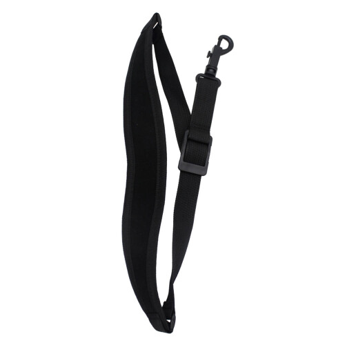 2Pcs Adjustable Black Cotton Saxophone Strap Practical Sax Accessory