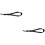 2Pcs Adjustable Black Cotton Saxophone Strap Practical Sax Accessory 8