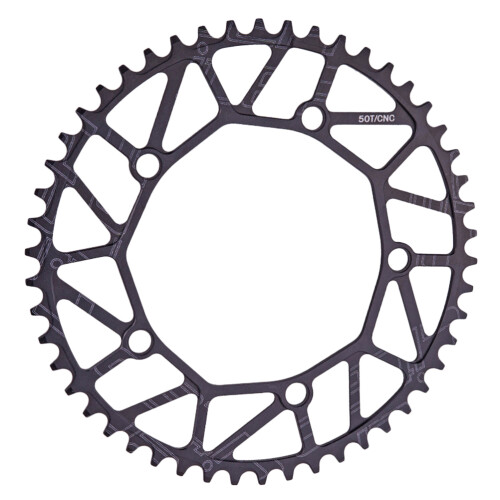2Pcs Professional Black Bike Single Chain Ring 130Mm Bcd Accessories