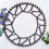 2Pcs Professional Black Bike Single Chain Ring 130Mm Bcd Accessories 11