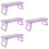 4Pcs Durable Purple Nail Art Hand Rest Cushion ABS Foldable Design 9