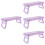 4Pcs Durable Purple Nail Art Hand Rest Cushion ABS Foldable Design 8