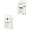 2Pcs Wall Mount Iron Mailbox Beige Vintage Post Box for Home 5