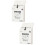 2Pcs Wall Mount Iron Mailbox Beige Vintage Post Box for Home 8