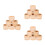 18Pcs Rustic Wooden Easter Egg Holders DIY Craft Natural Egg Display 8