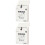 2Pcs Wall Mount Iron Mailbox Beige Vintage Post Box for Home 7