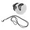 3Pcs White Ceramic Halloween Whistles Featuring Unique Aztaka Design 2