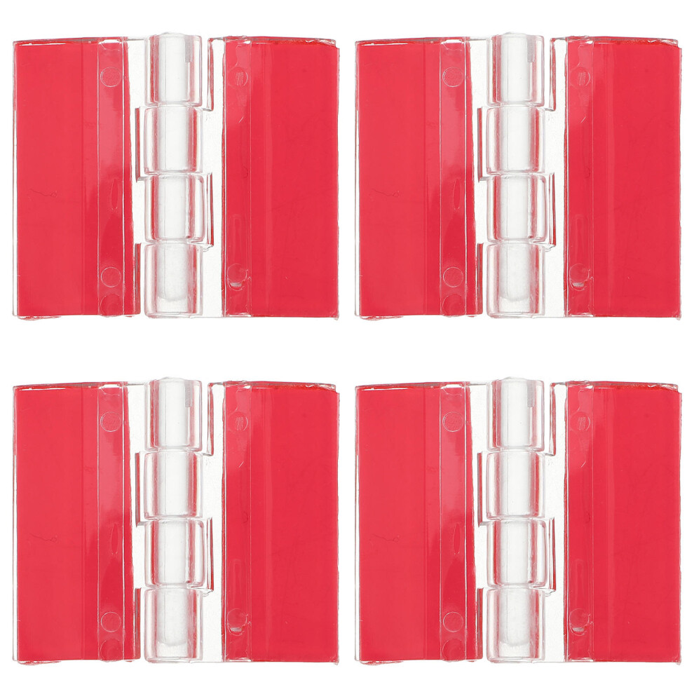20Pcs Red Acrylic Small Hinges Adhesive For Diy Aquarium Box Lid 3601412222348