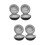 4Pcs Travel Watch Carrying Case Black Shockproof Soft Lining 9