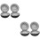 4Pcs Travel Watch Carrying Case Black Shockproof Soft Lining 8