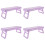 4Pcs Durable Purple Nail Art Hand Rest Cushion ABS Foldable Design 7