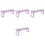 4Pcs Durable Purple Nail Art Hand Rest Cushion ABS Foldable Design 5
