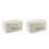 2Pcs Beige Iron Bread Box Kitchen Countertop Bread Storage 9