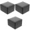 3Pcs PU Single Watch Storage Case Organizer Display Box Black 3
