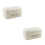 2Pcs Beige Iron Bread Box Kitchen Countertop Bread Storage 5