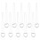 20Sets Silver Metal Linking Rings Kid Performance Toy Durable Props 11
