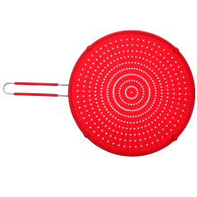 3Pcs Pink Frying Pan Oil Guard Mesh Pot Cover Kitchen Splash Protector