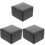 3Pcs PU Single Watch Storage Case Organizer Display Box Black 2