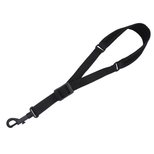 2Pcs Comfortable Black Cotton Saxophone Harness Easy Install Sax Strap 2