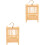 2Pcs Durable Bamboo Grasshopper Cage Hanging Cage for Insect Storage 5