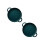 2Pcs Green Ceramic Baking Pans Smooth Surface for Kitchen Use 4