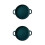 2Pcs Green Ceramic Baking Pans Smooth Surface for Kitchen Use 7