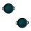 2Pcs Green Ceramic Baking Pans Smooth Surface for Kitchen Use 3