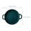 2Pcs Green Ceramic Baking Pans Smooth Surface for Kitchen Use 9