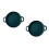 2Pcs Green Ceramic Baking Pans Smooth Surface for Kitchen Use 2
