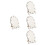 4Pcs White Density Board Sublimation Photo Frame Blanks for DIY Decor 10
