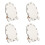 4Pcs White Density Board Sublimation Photo Frame Blanks for DIY Decor 8
