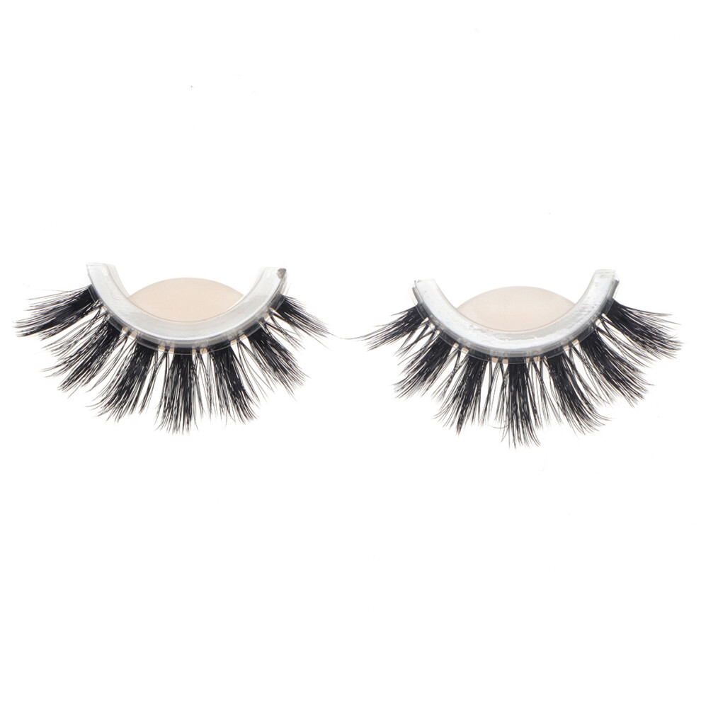 Happyyami 3Pcs Assorted Color False Eyelashes Soft Natural Makeup Long Lashes