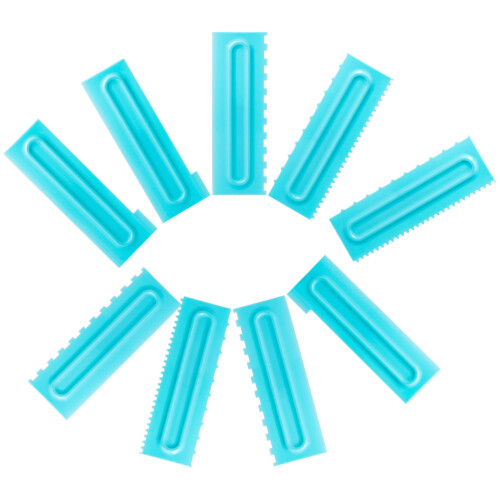 18Pcs Lightweight Plastic Cake Smoother Tool Sky-Blue 2