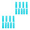 18Pcs Lightweight Plastic Cake Smoother Tool Sky-Blue 8
