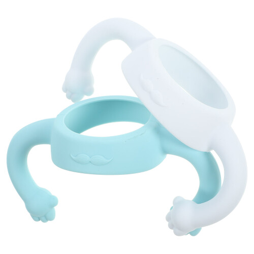 4Pcs Assorted Silicone Baby Bottle Handles Soft Feeding Bottle Holders 1