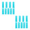 18Pcs Lightweight Plastic Cake Smoother Tool Sky-Blue 5