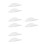 8Pcs Plastic Floating Storage Shelves Wall Mounted Decoration Shelves 6