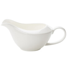 2Pcs Ceramic Sauce Bowl White Seasoning Boat with Ergonomic Handle