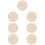 7Pcs Durable Wooden Cross Stitch Thread Organizer for Home Use 9