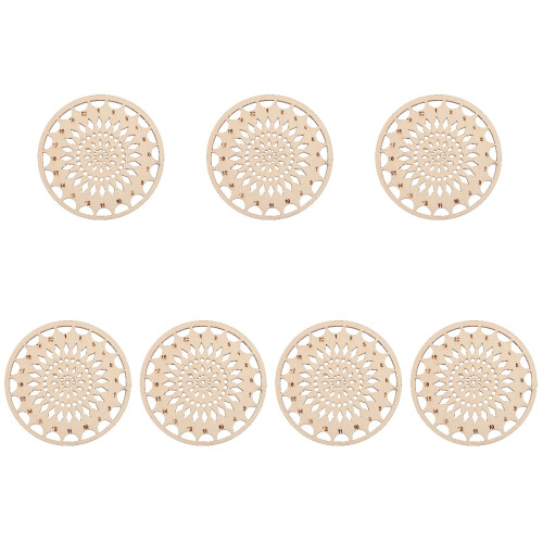 7Pcs Durable Wooden Cross Stitch Thread Organizer for Home Use 1