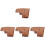 4Pcs Outdoor Hatchet Cover Sturdy Protective Case with Snap 2