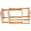 2Pcs Adjustable Khaki Wood Desk Bookshelf Cd Storage Organizer 3