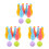 6Ensembles Bowling Miniature Pour Enfants Jouet Plastique 6
