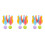 6Ensembles Bowling Miniature Pour Enfants Jouet Plastique 4