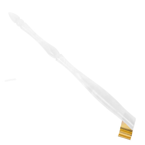 2Pcs Ergonomic White Calligraphy Pen Nib Holders for Students 1
