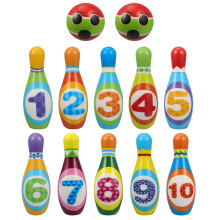 2Sets Bowling Game Toy for Kids Soft PU Material Number Learning