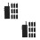 20Pz Set Bambini Gioco Ruolo Telefono Nero 6