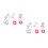 6Paia Clip Extension Bambini Tessuto Alta 3