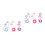 6Paia Clip Extension Bambini Tessuto Alta 6